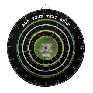 Dart Board Green Yellow Circles JK 2025 Dartscheibe