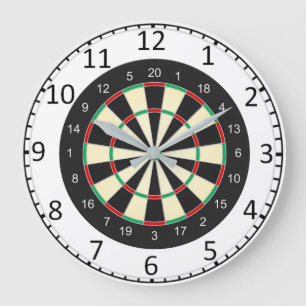 Dart Board Große Wanduhr