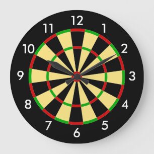 Dart Board Große Wanduhr