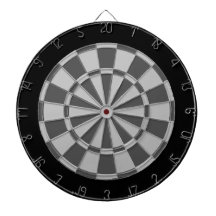 Dart Board: Hellgrau, Holzkohle grau und schwarz