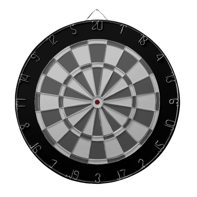 Dart Board: Hellgrau, Holzkohle grau und schwarz Dartscheibe (vorne)