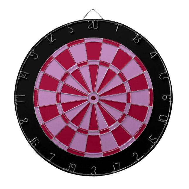 Dart Board: Lavendel, Maroon und Black Dartscheibe (vorne)