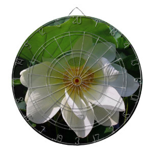 Dart Board mit feiner, weißer Lotus-Blume Dartscheibe