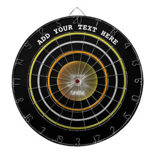 Dart Board Orange Yellow Circles JK 2024 Dartscheibe