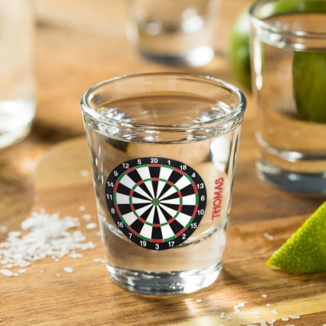 Dart Board Personalisiert Shot Glass Schnapsglas (Von Creator hochgeladen)