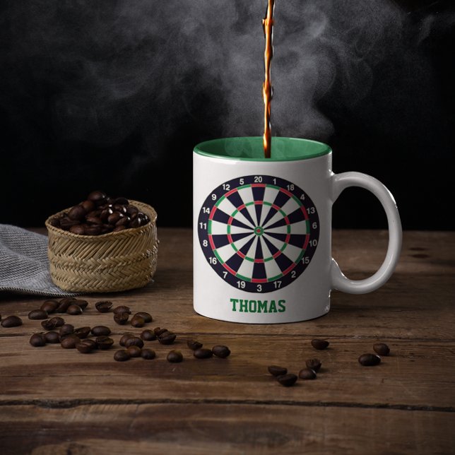 Dart Board Personalisiert Zweifarbige Tasse (Von Creator hochgeladen)
