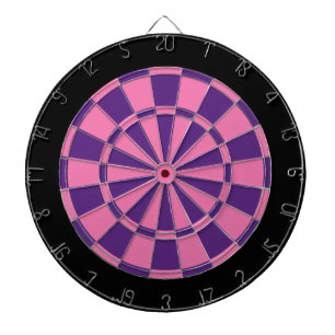 Dart Board: rosa, Lila und schwarz Dartscheibe