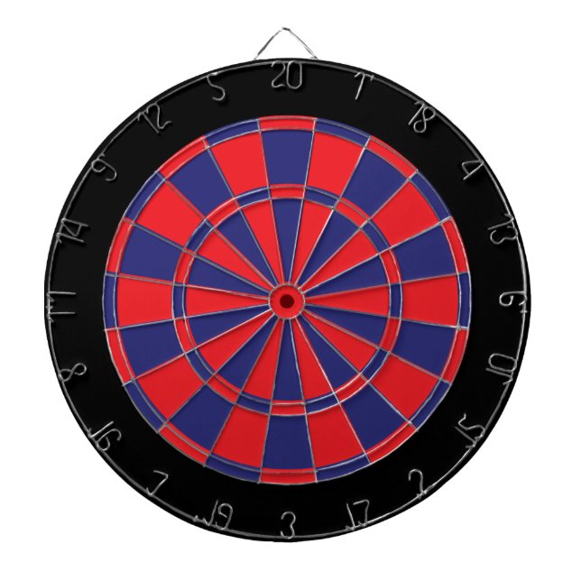 Dart Board: Rot, Marine und Schwarz Dartscheibe (vorne)
