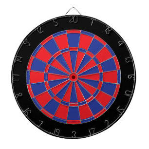 Dart Board: Rot, Royal Blau und Schwarz Dartscheibe