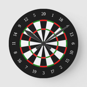Dart Board Runde Wanduhr