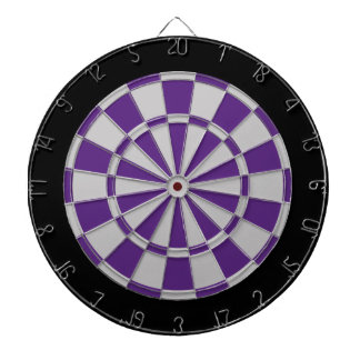 Dart Board: Silbergrau, Lila und schwarz Dartscheibe