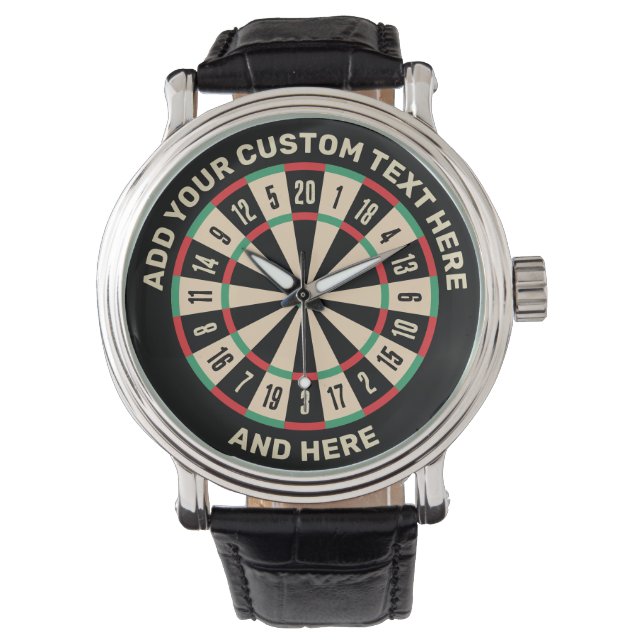 Dart Board Watch Armbanduhr (Vorderseite)