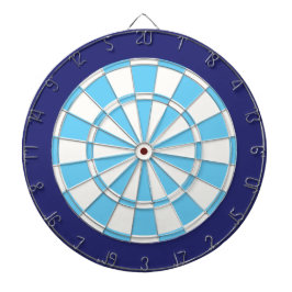 Dart Board: Weiß, leicht blau und Marine Dartscheibe
