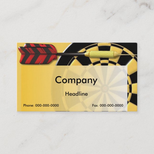Dart Business Card Visitenkarte (Vorderseite)
