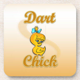 Dart Chick Getränkeuntersetzer
