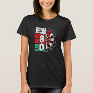 Dart Dartboard 180 Punkte 180 im Darts Premium T-Shirt