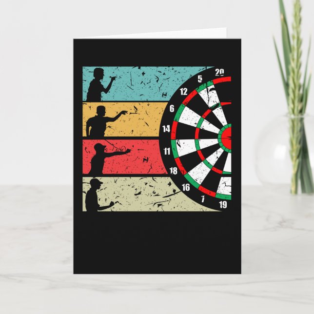 Dart Dartboard Sports Dartboard Geschenk Karte (Vorderseite)