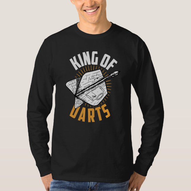 Dart Darts Player King of Datas T-Shirt (Vorderseite)