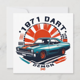 Dart-Demon 340 1971 Feiertagskarte