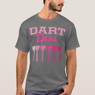 Dart-Diva Dart-Spielerin Pfeil Lustiger Dart Für F T-Shirt