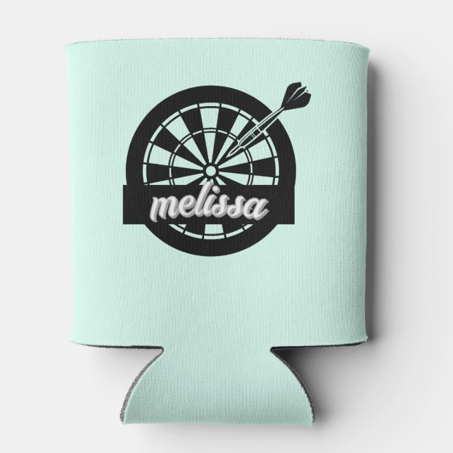 Dart Girl Individuelle Name Dosenkühler (Rückseite)