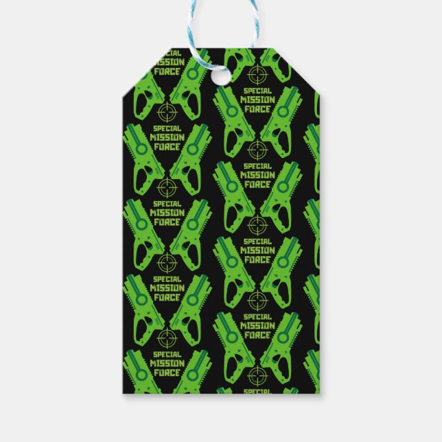 Dart Gun Battle Geschenkanhänger (Vorderseite)