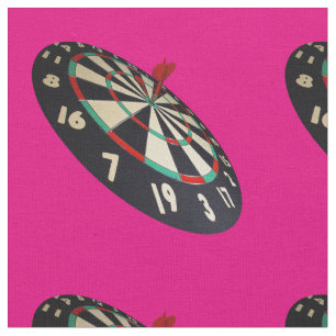 Dart in einem Bullseye auf einem Dartboard, Stoff