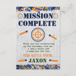 Dart Military Birthday Party Party Card Fevor Card Einladung