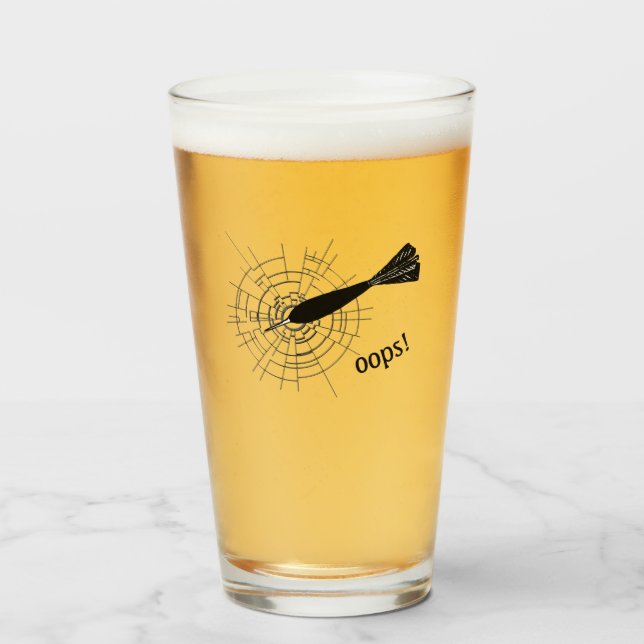 Dart Oops fehlte gebrochen Glas (Vorne (Gefüllt))