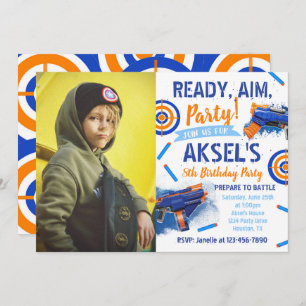 Dart Party Birthday Einladung   Foto Dart Einladun