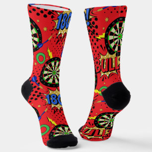 Dart Player Darts Gemustert Socken