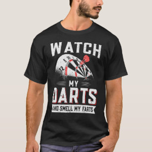 Dart Player Darts sieht mir meine Darts zu und rie T-Shirt