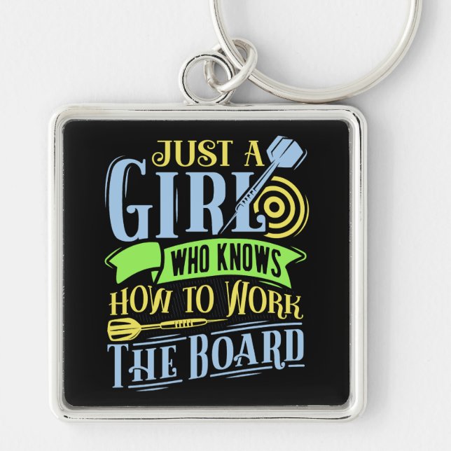 Dart Queen Premium Schlüsselanhänger (Vorne)