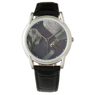 Dart Spacecraft und Liciacube vor der Einwirkung Armbanduhr