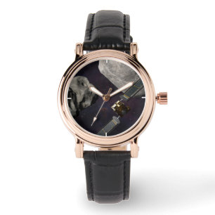 Dart Spacecraft und Liciacube vor der Einwirkung Armbanduhr