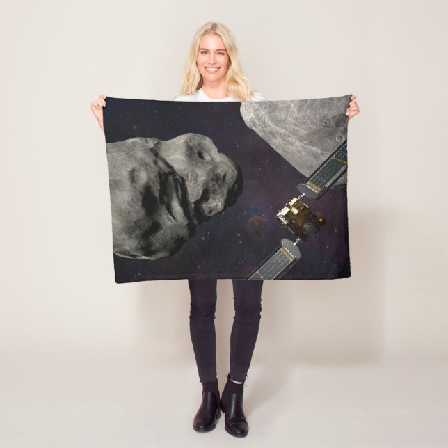 Dart Spacecraft und Liciacube vor der Einwirkung Fleecedecke (Beispiel)