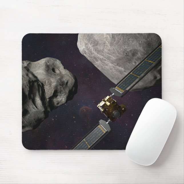 Dart Spacecraft und Liciacube vor der Einwirkung Mousepad (Mit Mouse)