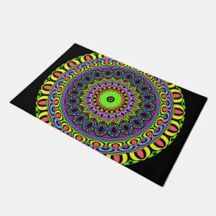 Dart Style Mandala I + Ihr Backgr. Ideen Fußmatte