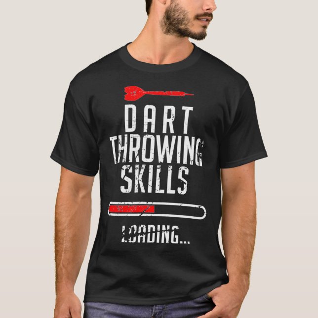 Dart Threading-Fähigkeiten für einen Darts-Spieler T-Shirt (Vorderseite)