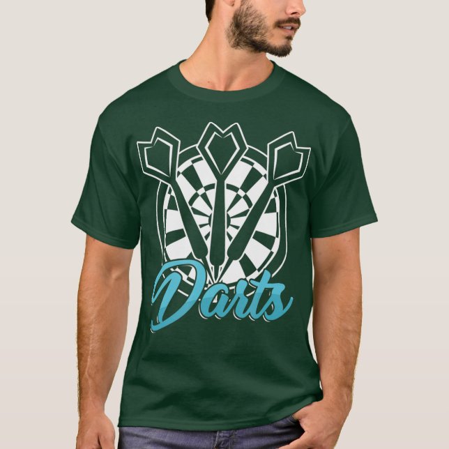 Dart Turnament Dart Player Dart Team Bullseye T-Shirt (Vorderseite)