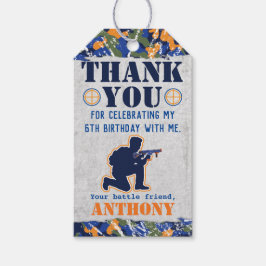 Dart Wars Blaster Party Dart Gun Birthday Geschenkanhänger