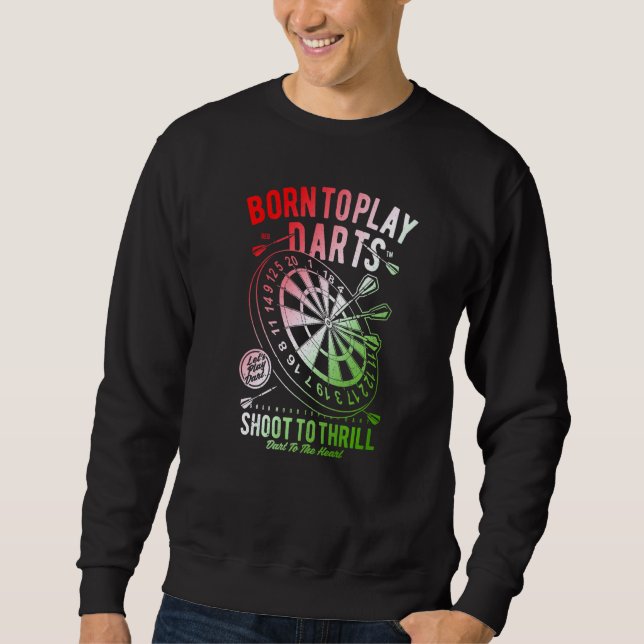 Dart Weekend Darts Drinks Darts Player Sweatshirt (Vorderseite)