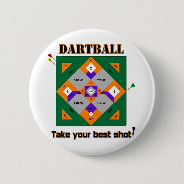 Dartball Button (Vorderseite)