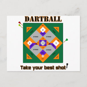 Dartball Postkarte