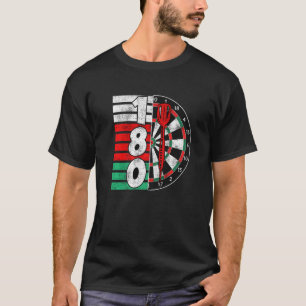 Dartboard ab 180 Punkten 180 in Darts Premium T-Shirt