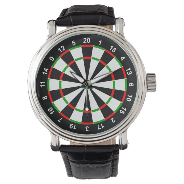 Dartboard Armbanduhr (Vorderseite)