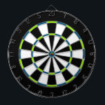 Dartboard aus weißem, schwarzem, gelbem und blauem dartscheibe<br><div class="desc">Ein weißes,  schwarzes,  gelbes und blaues Metallkäfig-Dartboard mit schwarzen Zahlen sorgen für stundenlangen Spaß in der Höhle Ihres Mannes. Das kann aber für jeden in der Familie genutzt werden. Die Farben Rot,  Braun,  Blau,  Gold und vieles mehr sind in majestätischen Farben gehalten.</div>
