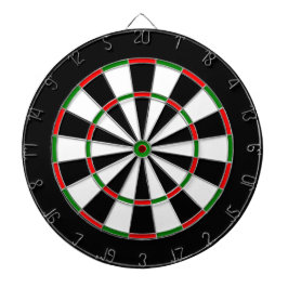 Dartboard aus weißem, schwarzem, rotem und grünem  dartscheibe