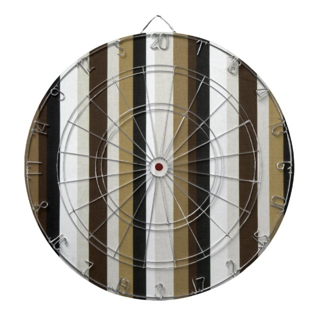 Dartboard Beige Brown Stripe Dartscheibe (vorne)