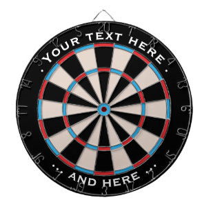 Dartboard Blue Classic Benutzerdefinierter Text Ge Dartscheibe